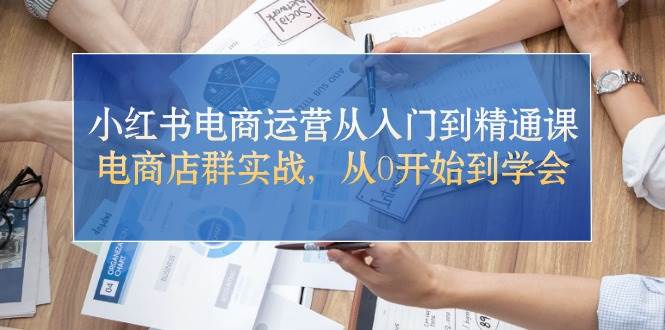 小红书电商运营从入门到精通课，电商店群实战，从0开始到学会燚龙网创-网创项目资源站-副业项目-创业项目-网赚项目燚龙网创